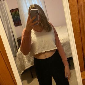 Forever 21 Cropped Baseball Tee